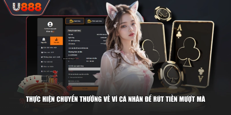 Trình Tự Rút Tiền U888 Không Tốn Phí, Nhận Trọn Vẹn 100% 3 Thực hiện chuyển thưởng về ví cá nhân để rút tiền mượt mà